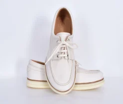 SHOTO Scarpe<Scarpe barca salice bianco burro pelle