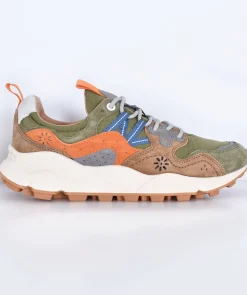 Flower Mountain Sneakers<Scarpe Sneakers Yamano verde marrone