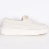 HENDERSON Scarpe<Scarpe sneakers mocassini bianche pelle Ghibli