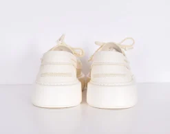 HENDERSON Scarpe<Scarpe sneakers mocassini bianche pelle Ghibli