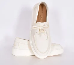 HENDERSON Scarpe<Scarpe sneakers mocassini bianche pelle Ghibli