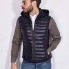 HèSKIMO Giubbotti<Smanicato Heskimo piumino blu navy 100 gr