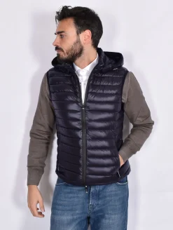 HèSKIMO Giubbotti<Smanicato Heskimo piumino blu navy 100 gr