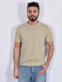 DANIELE FIESOLI Maglie<T shirt maglia dry cotton beige
