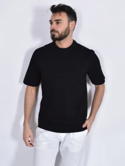 CIRCOLO 1901 T-shirt<T-shirt nera piquet