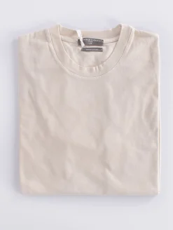 DANIELE FIESOLI T-shirt<T-shirt makò cotton bianco burro
