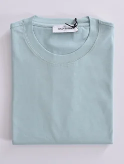 GRAN SASSO T-shirt<T-shirt cotone sottogiacca verde acqua