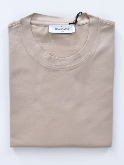 GRAN SASSO T-shirt<T-shirt cotone sottogiacca beige