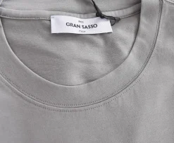 GRAN SASSO T-shirt<T-shirt cotone sottogiacca grigio