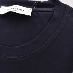 GRAN SASSO T-shirt<T-shirt cotone sottogiacca blu
