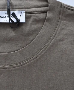 GRAN SASSO T-shirt<T-shirt cotone sottogiacca fango