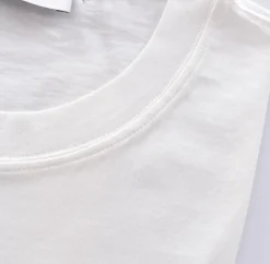 GRAN SASSO T-shirt<T-shirt cotone sottogiacca panna