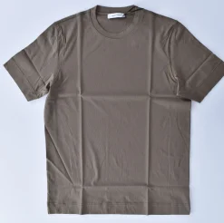 GRAN SASSO T-shirt<T-shirt cotone sottogiacca fango