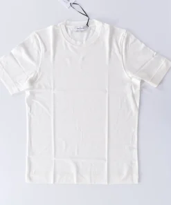 GRAN SASSO T-shirt<T-shirt cotone sottogiacca panna