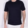 GRAN SASSO T-shirt<T-shirt filo Scozia blu notte