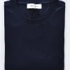 GRAN SASSO T-shirt<T-shirt filo Scozia blu notte