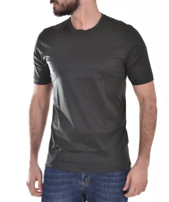 GRAN SASSO T-shirt<T-shirt filo scozia verde