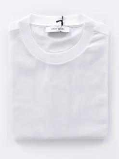 GRAN SASSO T-shirt<T-shirt filo Scozia bianco