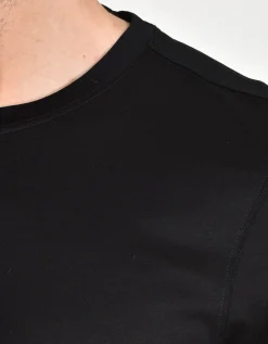 GRAN SASSO T-shirt<T-shirt filo scozia nero