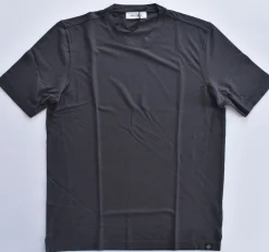 GRAN SASSO T-shirt<T-shirt maglia grigio scuro cotone crepe