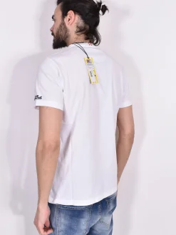 MC2 SAINT BARTH T-shirt<T-shirt bianca tequila classic