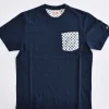 MC2 SAINT BARTH T-shirt<T-shirt blu refined tie taschino