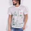 MC2 SAINT BARTH T-shirt<T-shirt lino faraglioni Capri bianca