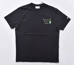 MC2 SAINT BARTH T-shirt<T-shirt nera bocce grandi
