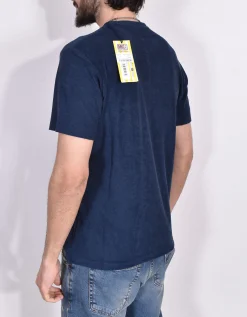 MC2 SAINT BARTH T-shirt<T-shirt spugna blu sponge