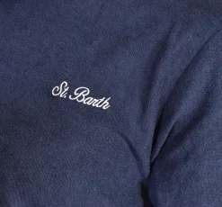 MC2 SAINT BARTH T-shirt<T-shirt spugna blu sponge