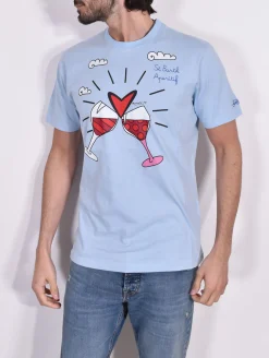MC2 SAINT BARTH T-shirt<T-shirt Very Miami azzurra