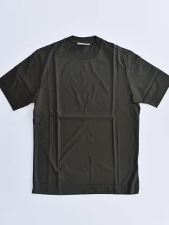YES LONDON T-shirt<T-shirt slim raso verde militare