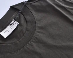 YES LONDON T-shirt<T-shirt slim raso verde militare