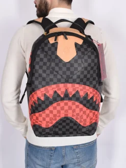 SPRAYGROUND Zaini<Zaino evil triple decker beige rosso