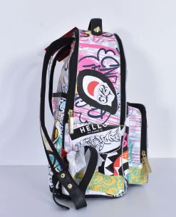 SPRAYGROUND Zaini<Zaino sip the rizz cream graffiti cargo